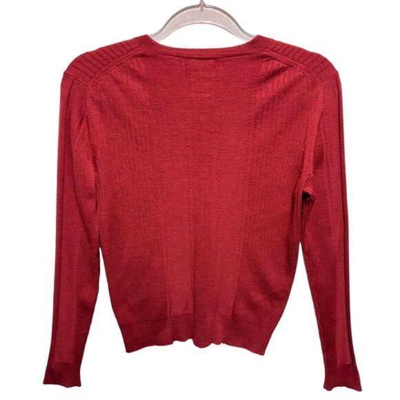 Calvin Klein 100% Italian Merino Wool Knit Sweater Jumper - Picture 5 of 8